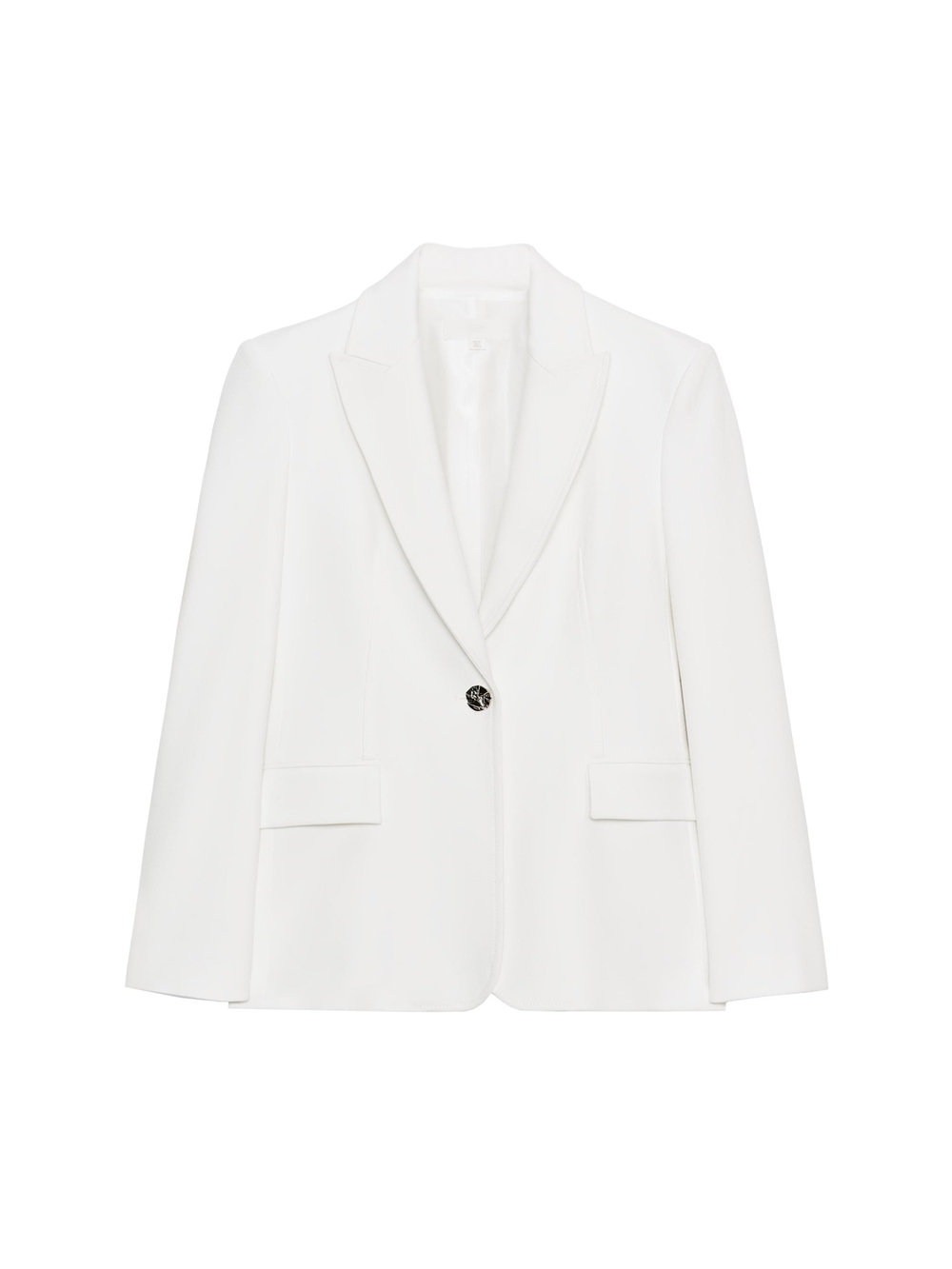 Zara Women’s Single-Button White Blazer